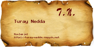 Turay Nedda névjegykártya